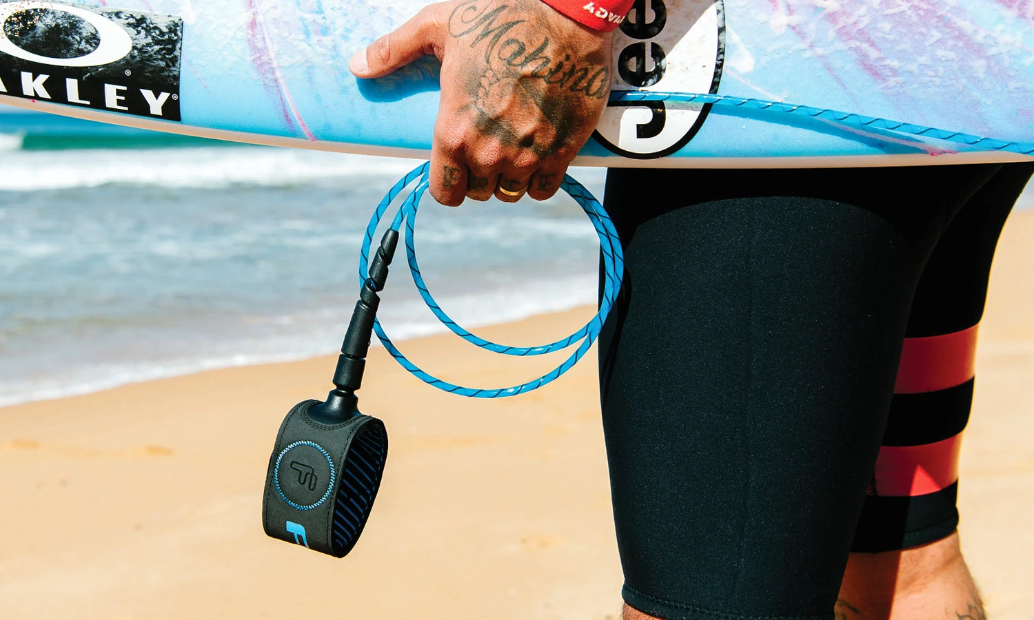 FCS Freedom Helix All Around Leash-Natural/Black-7' 4 FCS Freedom Helix All Around Leash-Natural/Black-7' - Image 2