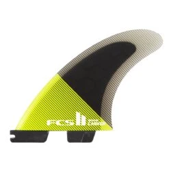 FCS Carver PC Tri Fin Set-Acid/Black-Large