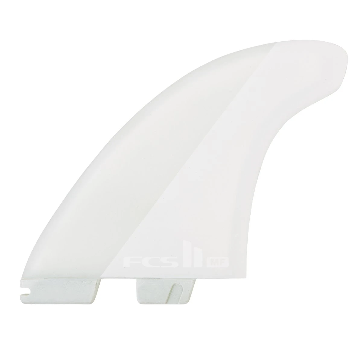 FCS II MF PC Twin + Trailer Fin Set-White-X-Large 3 FCS II MF PC Twin + Trailer Fin Set-White-X-Large