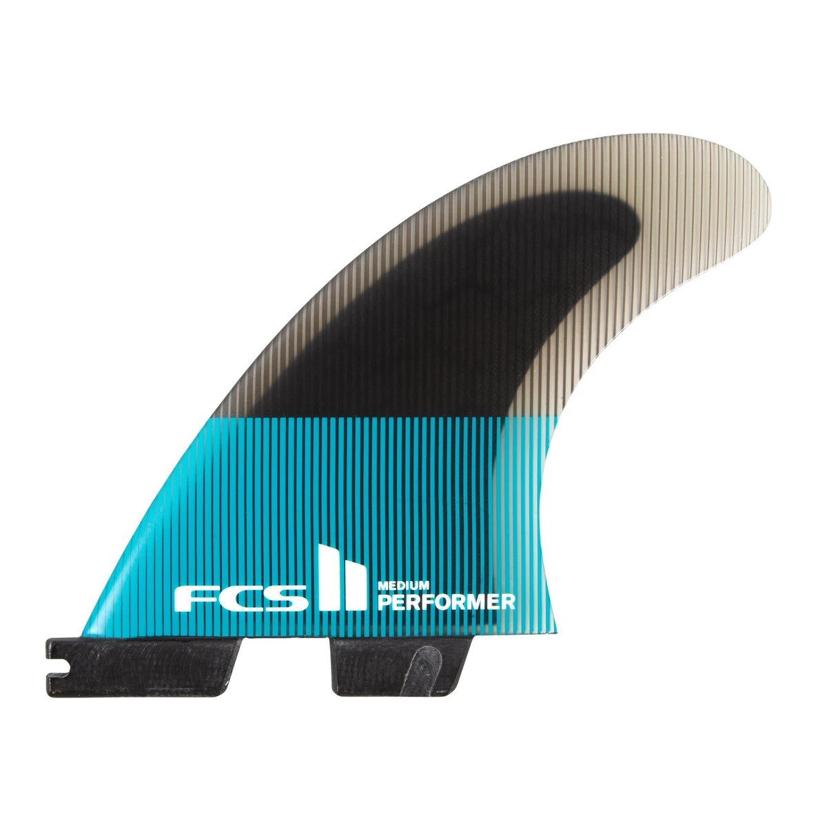 FCS Performer PC Tri Fin Set-Teal/Black-Medium 3 FCS Performer PC Tri Fin Set-Teal/Black-Medium