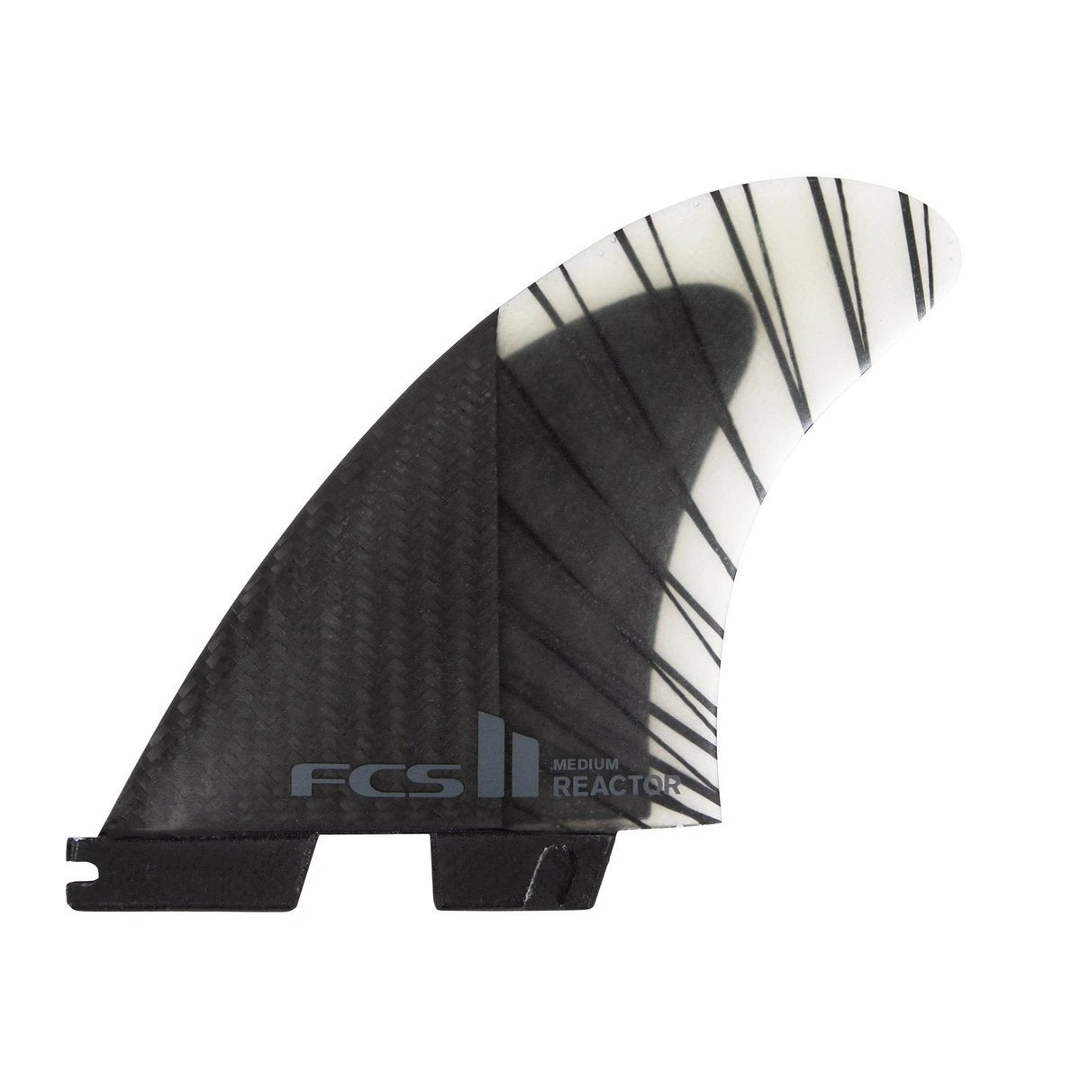 FCS Reactor PC Carbon Tri Fin Set-Black/Charcoal-Large 3 FCS Reactor PC Carbon Tri Fin Set-Black/Charcoal-Large