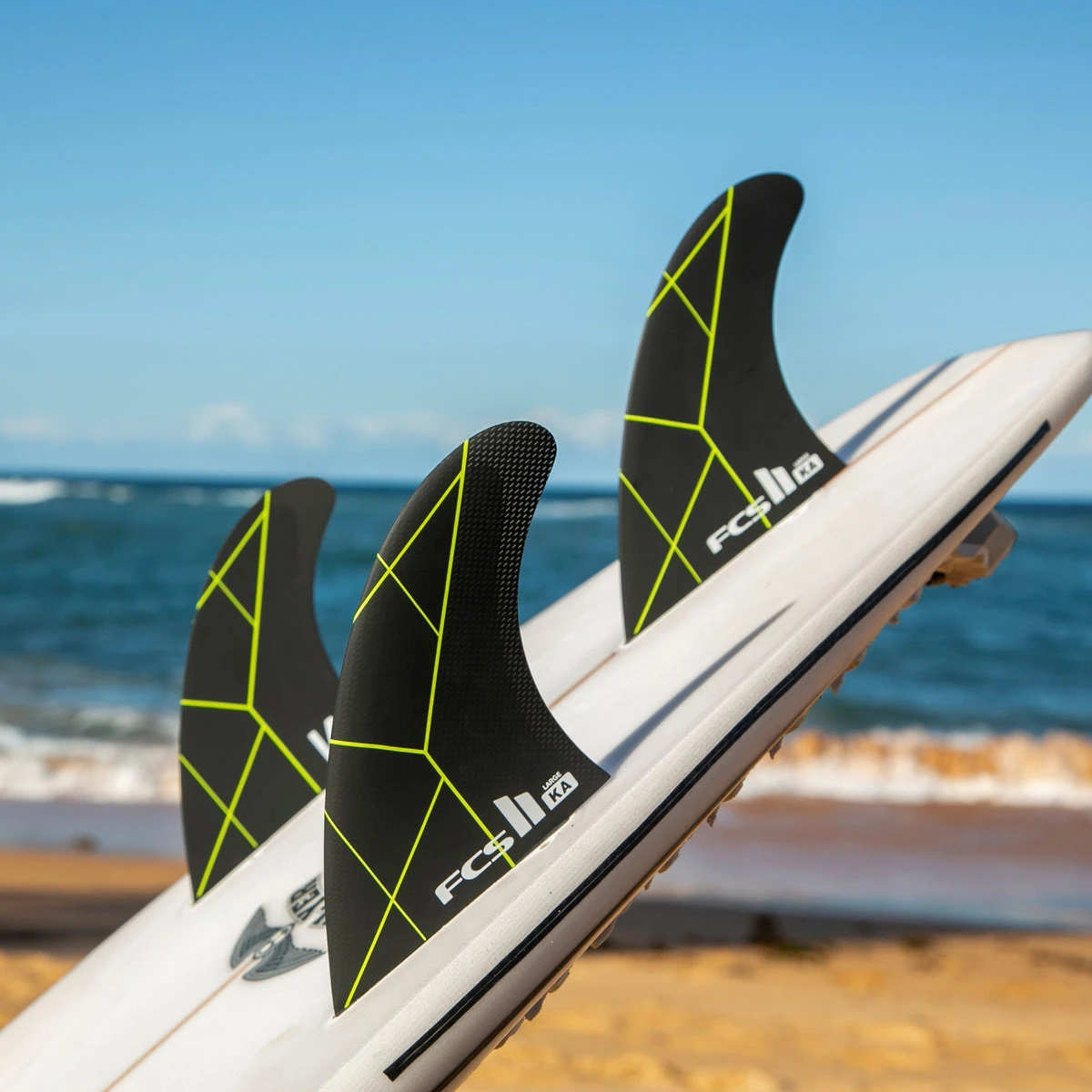FCS II Kolohe Andino PC Tri Fin Set-Black/Acid-Medium 4 FCS II Kolohe Andino PC Tri Fin Set-Black/Acid-Medium - Image 2