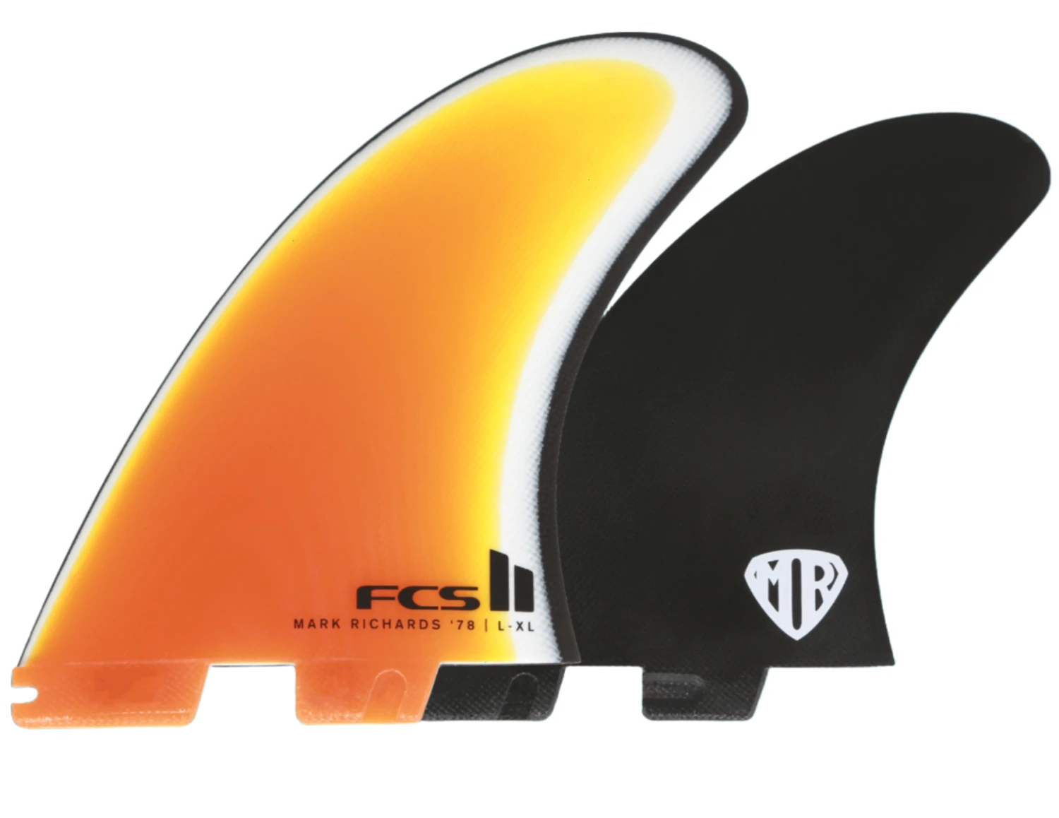 FCS II MR78 PG Twin Fin Set-Sunset-XL 3 FCS II MR78 PG Twin Fin Set-Sunset-XL