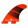 FCS II Accelerator Neo Glass Medium Tangerine Gradient Tri Fins