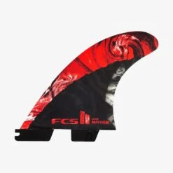 FCS II Matt Biolos PC Carbon Large Red Tri Fins