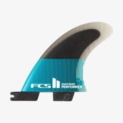 FCS II Performer PC Medium Teal/Black Quad Rear Fins