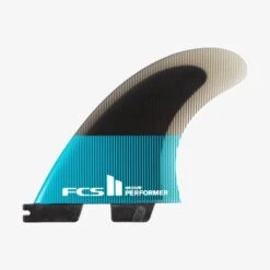 FCS II Performer PC Medium Teal/Black Tri Fins